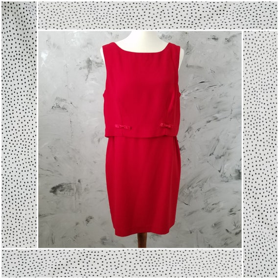 Women's Red Cocktail Dress by Moda Int'l - Short … - image 1