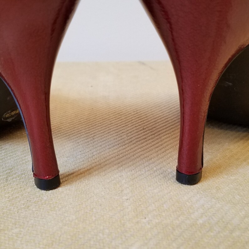 burgundy red heels