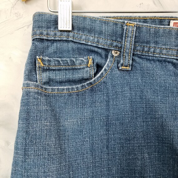 GAP Vintage 90's Denim Blue Jean Mini Skirt - Siz… - image 3