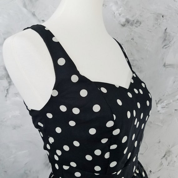 RAMPAGE Black & White Polka Dot Chiffon Dress - V… - image 7