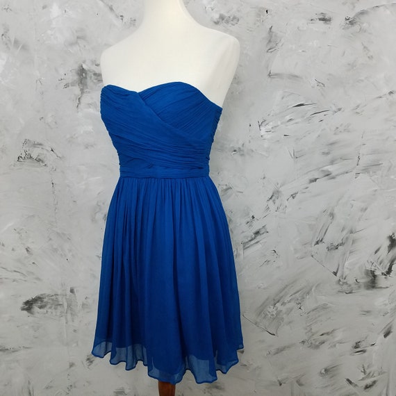 J. CREW Electric Blue Cocktail Dress / Prom Dress… - image 4