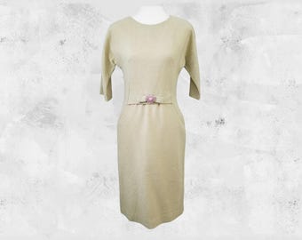 Vintage 60s Sheath Dress - Pale Green Classic Costume