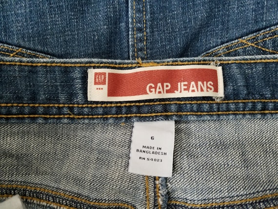 GAP Vintage 90's Denim Blue Jean Mini Skirt - Siz… - image 6