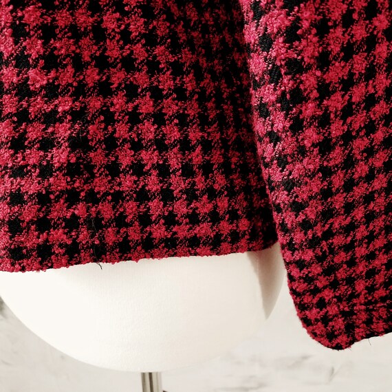 Norton McNaughton Red & Black Checked Blazer - Mi… - image 9