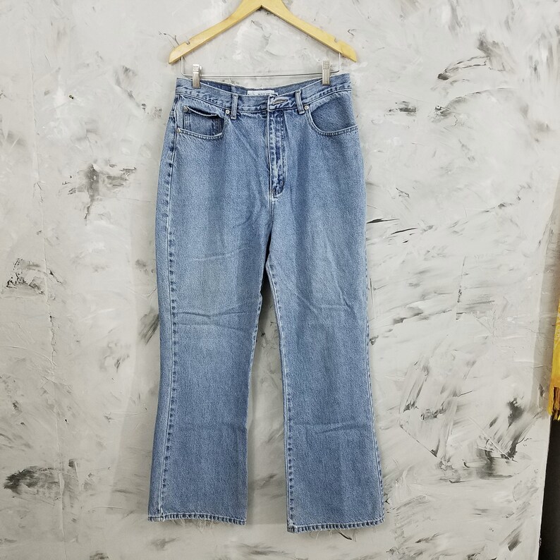 L.A. BLUES Baggy Grunge Light Wash Denim Jeans Size 12 | Etsy