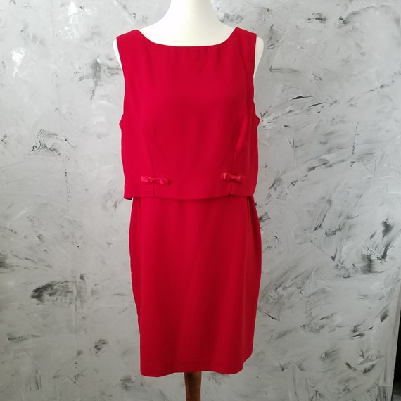 Women's Red Cocktail Dress by Moda Int'l - Short … - image 2