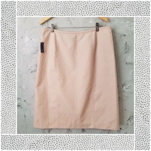 JONES WEAR Peachy Tan Pencil Skirt - Vintage Peach Skirt - Jones Wear Skirt - Business Casual Skirt - Peach Orange Skirt - Pencil Skirt
