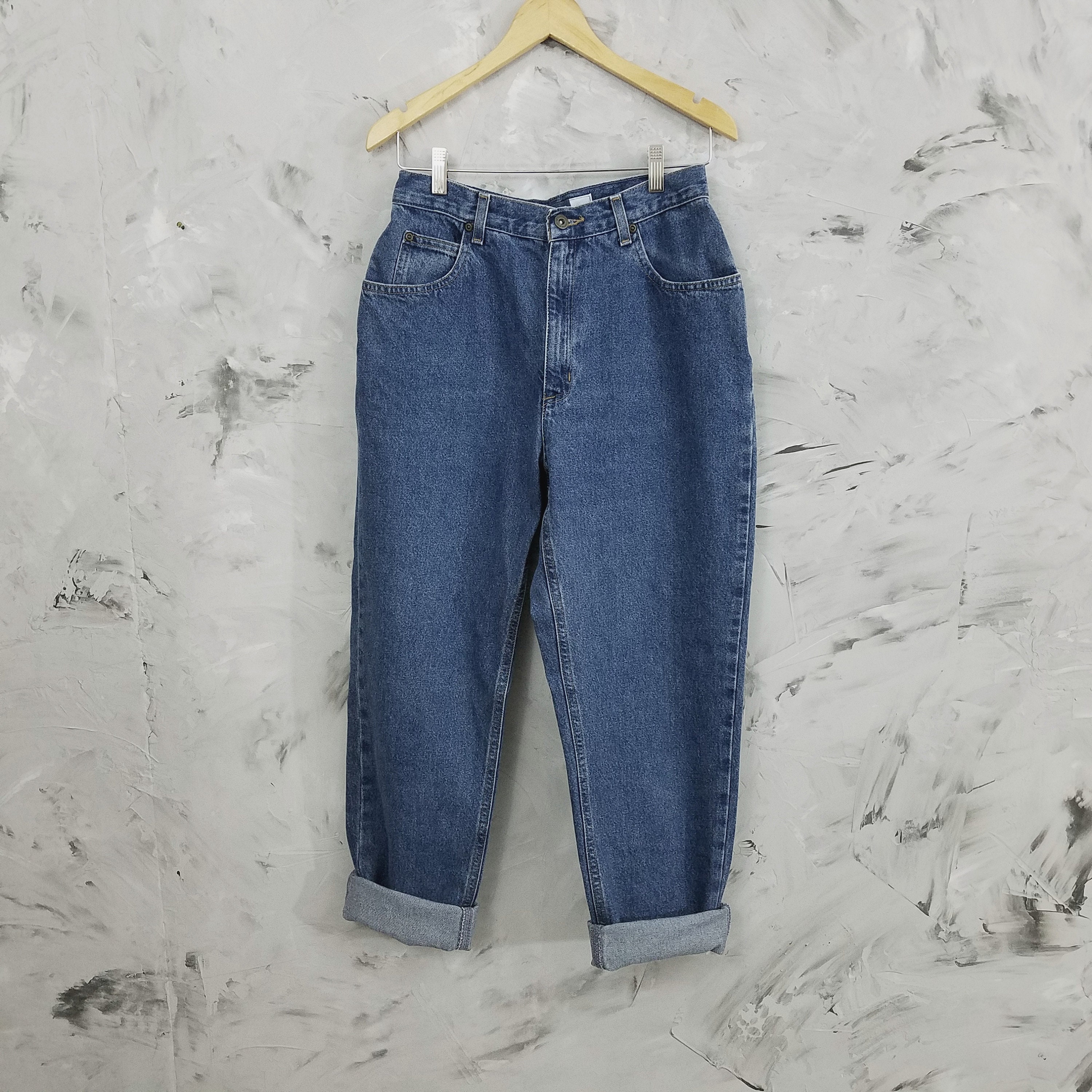 LIZ CLAIBORNE Vintage Womens Baggy Blue 
