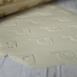Oklahoma Love engraved rolling pin, holiday themed, MADE IN OKLAHOMA
