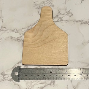 Cow tag Blanks- two sizes, unfinished wood, perfect for crafting bundle of 10