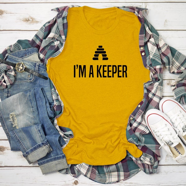 Soy un Keeper Tee + mezcla de algodón/poliéster, apicultor, camisetas temáticas de apicultura, regalos para apicultores