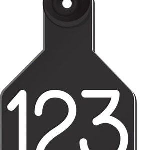 Laser Engraved Ear Tag, SMALL  Calf/Sheep/Goat tag, FRONT engraving only, Custom Engraved, No Fade Tags