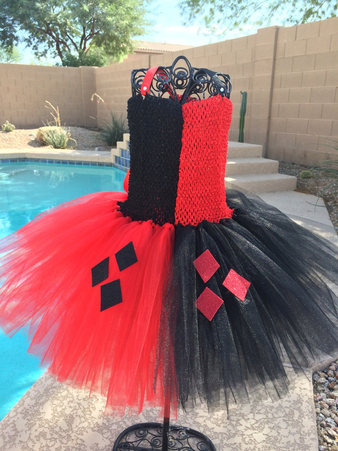 Harley Quinn Tutu Dress Halloween Tutu Costume Etsy