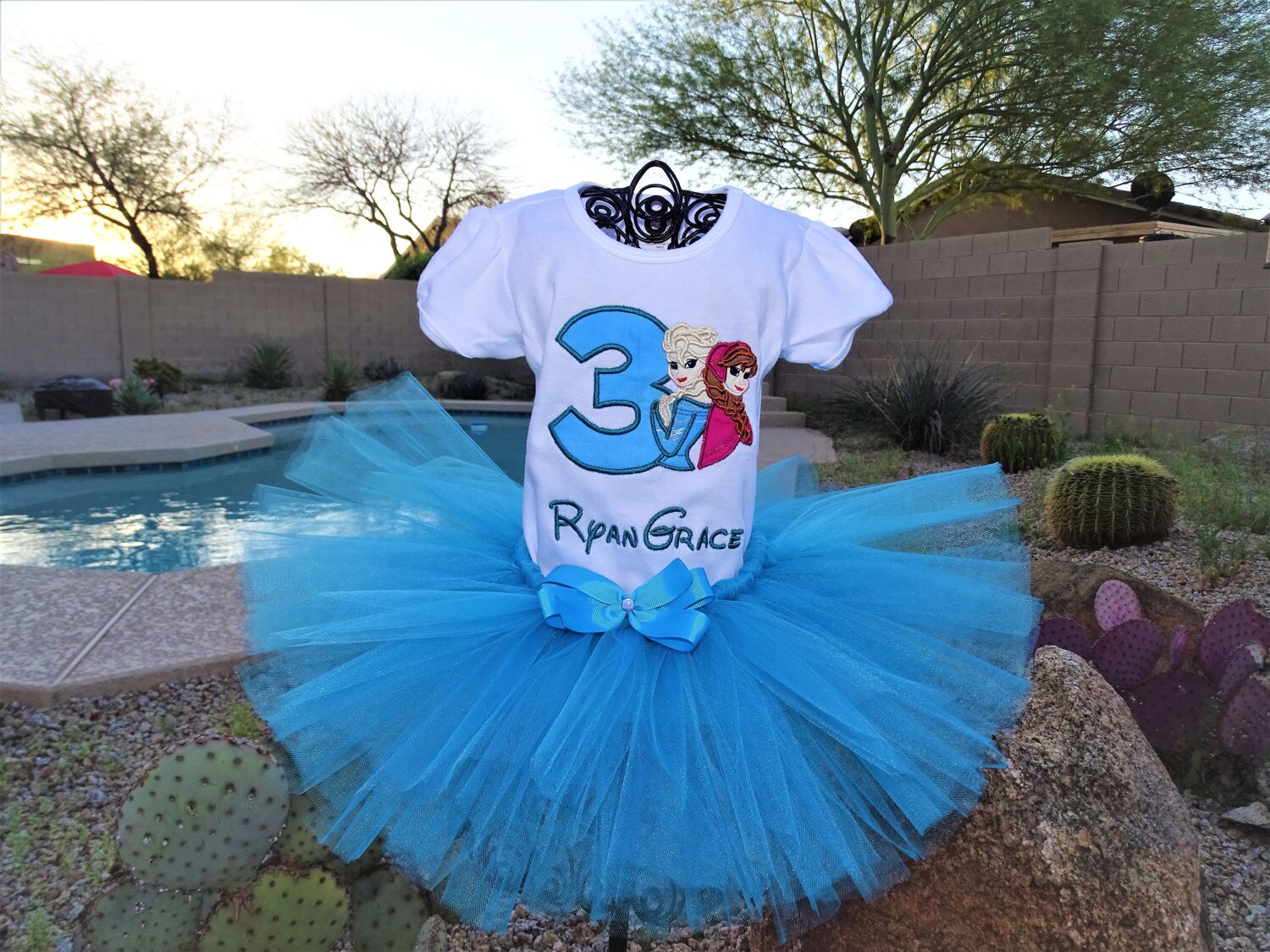 elsa tutu birthday outfit