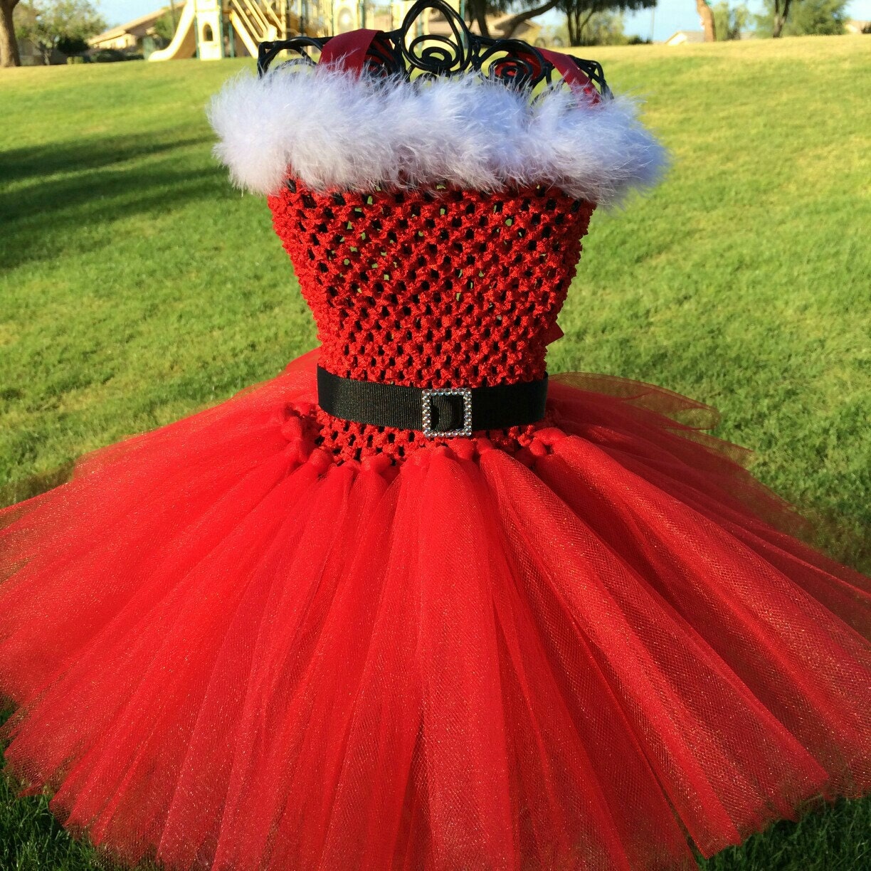 cohete Cabecear Amperio Santa claus tutu - Etsy España