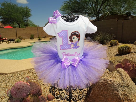 sofia the first tutu set