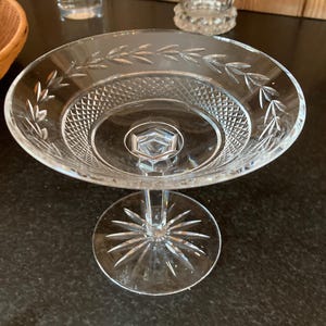 Fabulous Gothic  Glandor Waterford crystal compote