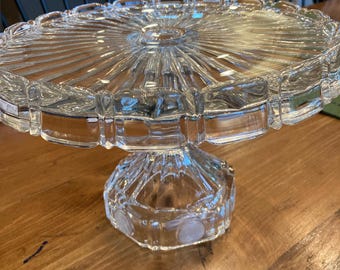 Fostoria Bicentennial Coin Cake Stand
