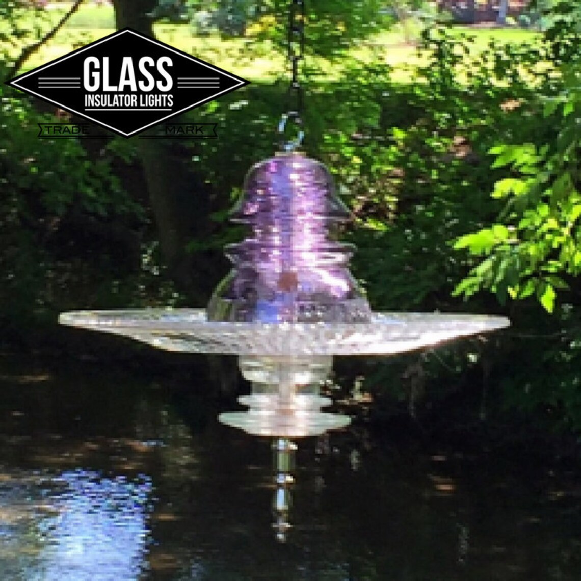 Glass Bird Bath Hanging Glass Bird Feeder Hanging Glass Etsy