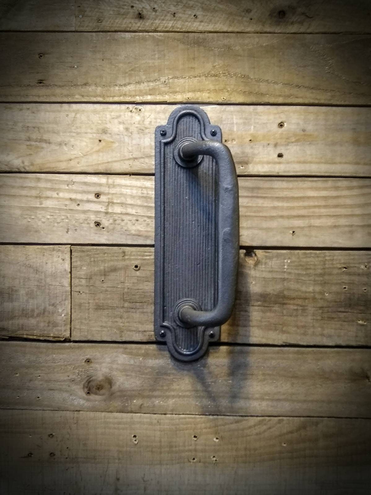 Door Handle Vintage Door Pull Cast Iron Barn Door Handle Etsy