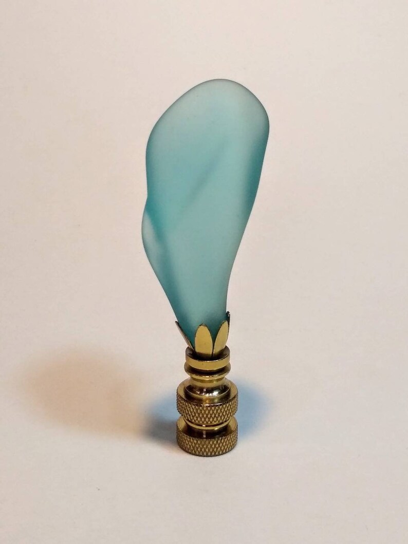 Lamp Finials Handmade with Vintage Telegraph Glass Etsy