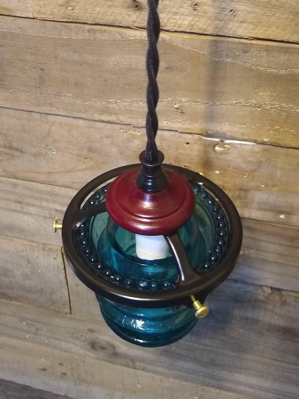 Western Lighting - Glass Insulator Light - Western Light Fixture