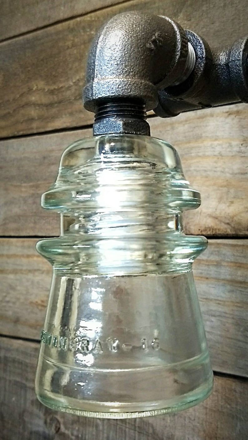 18 Bathroom Vanity Light Glass Insulator Light Glass Etsy