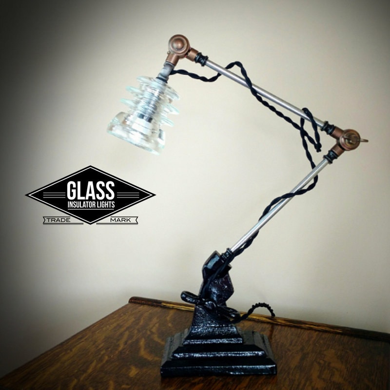 Industrial Lamp Adjule Desk Steampunk