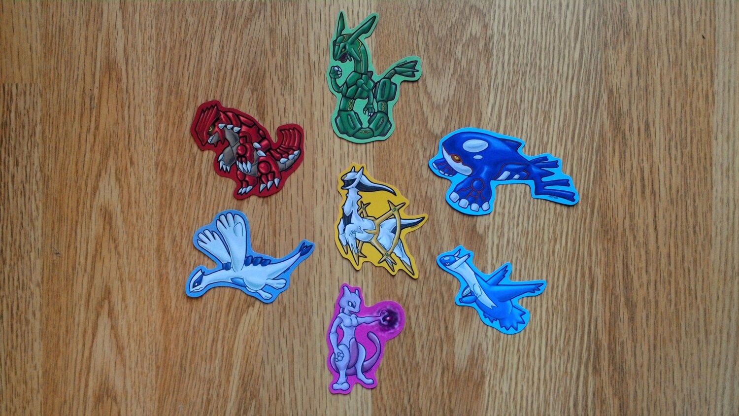 Legendary Sticker Legendary Pokémon Stickers - Etsy