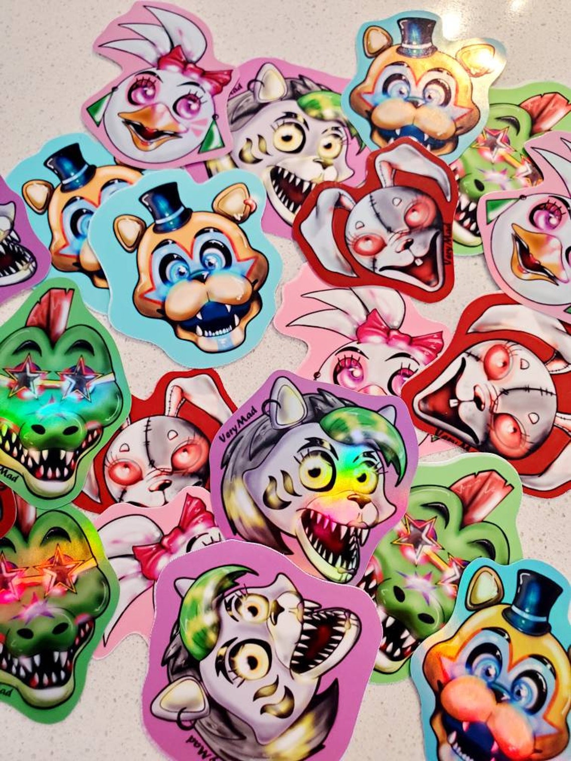 Five Nights At Freddys Fnaf Stickers Security Etsy