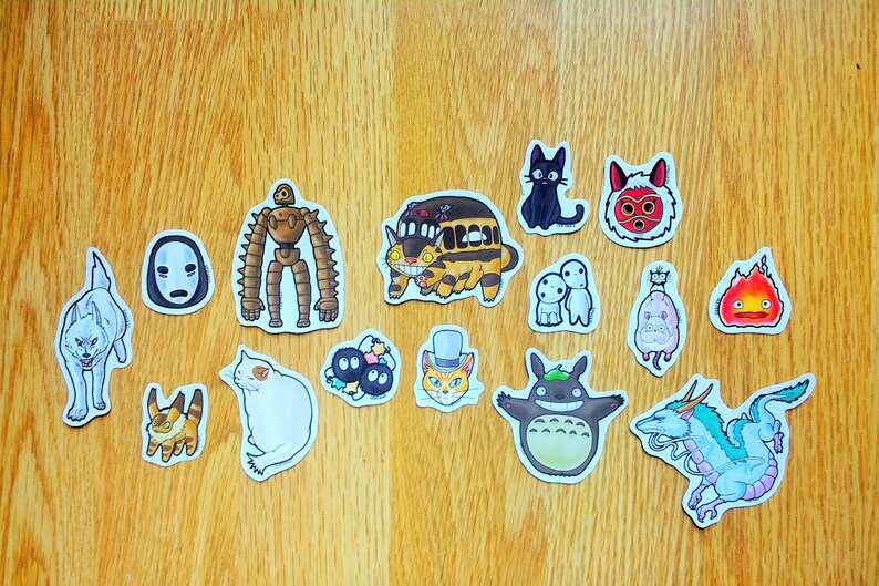 studio ghibli stickers etsy