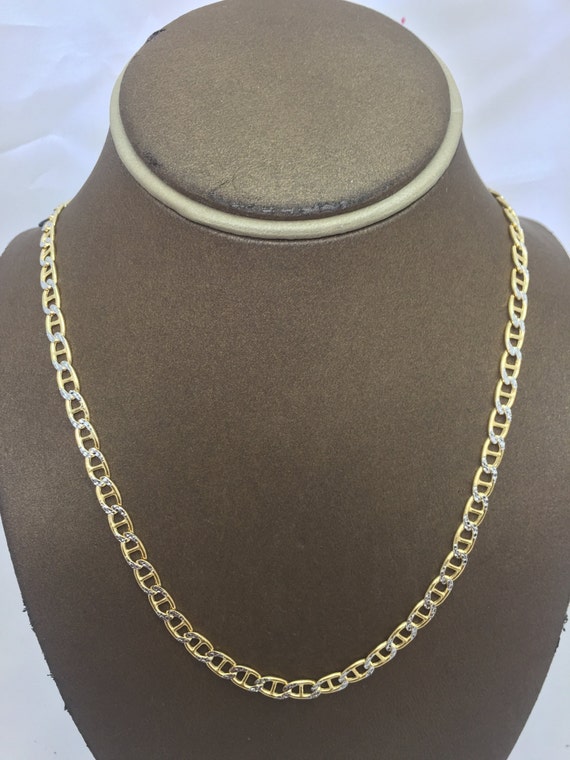 diamond cut gucci link chain