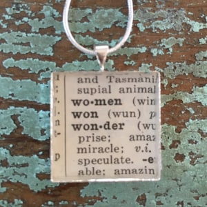 1. Jahrestagsgeschenk, Geschenk für meine Frau, Frauen Anhänger, Recycling-Wörterbuch, machen Sie Ihre Frauen glücklich, 5. Jahrestagsgeschenk, machen Sie glücklich