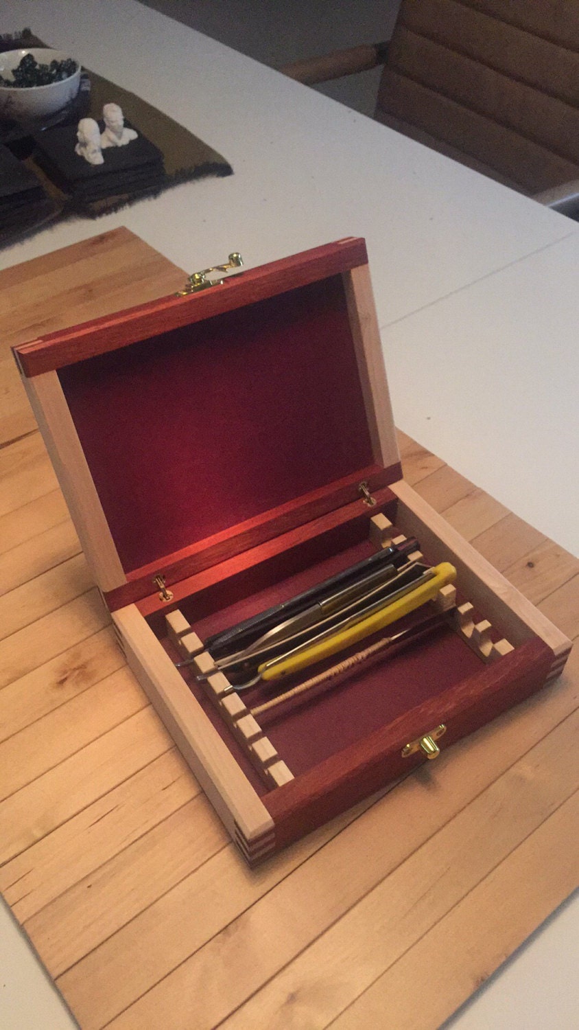 7 day straight razor box Etsy