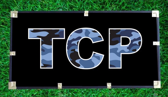 Custom Camp Trunk.  Summer Camp Gear.  Camo Footlocker.  Camp Monogram Decal. Personalized Camp Trunk.  Sticker.  Name.