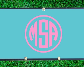 Custom Camp Trunk Vinyl Decal.  Summer Camp Gear.  Footlocker.  Camp Monogram Decal. Personalized Camp Trunk.  Sticker.  Name.
