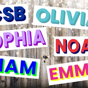 Personalized Name Sticker. Camp Trunk Decal. Stanley Decal. Laptop Name.