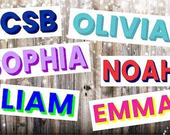 Personalized Name Sticker. Camp Trunk Decal. Stanley Decal. Laptop Name.