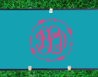 Custom Camp Trunk.  Summer Camp Gear.  Footlocker.  Camp Monogram Decal. Personalized Camp Trunk.  Sticker.  Name.