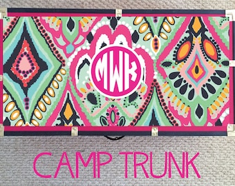 Custom Camp Trunk Top. Paisley. Summer Camp. Footlocker. Summer Camp Girls.
