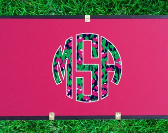 Custom Camp Trunk Vinyl Decal.  Summer Camp Gear.  Footlocker.  Camp Monogram Decal. Personalized Camp Trunk.  Sticker.  Name.