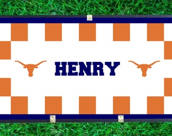 UT Longhorn Camp Trunk.  Custom Camp Decal.
