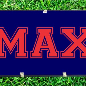 Custom Name Sticker for Camp Trunk. Personalized Name Decal. Summer Camp.