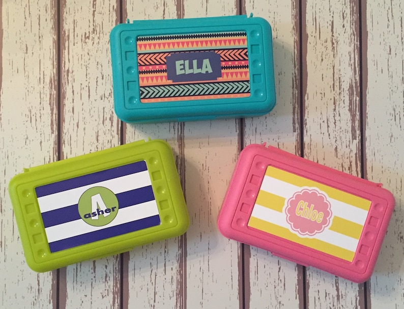 Personalized Pencil Box/ Custom Art Supply Box Back to School Etsy