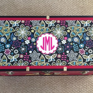 Chic Girls Custom Camp Trunk Design. Personalized Camp Trunk. Camp Trunk Decals. Name. Trunk Sticker.