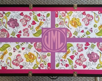 Custom Camp Trunk Design.  Camp Trunk Sticker. Camp Trunk Monogram. Camp Trunk Decal.  Camp Trunk Vinyl Decor. Personalized Camp Trunk,