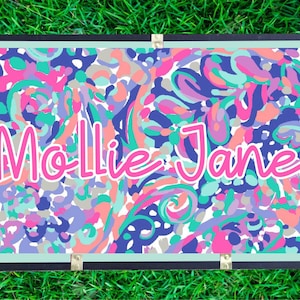 Custom Camp Trunk.  Summer Camp Gear.  Footlocker.  Camp Monogram Decal. Personalized Camp Trunk.  Sticker.  Name.