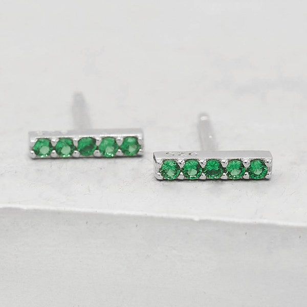 Alex Bar Earring, Silver main image 1