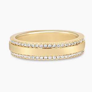 Engraved Eternity Ring - Engraved Ring | Monogram Signet Ring | Initial Engraved Ring | Personalized Gift | Gold Signet Ring