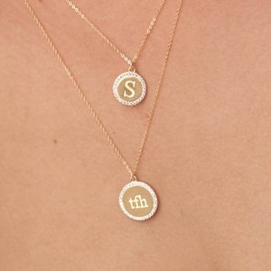 Name coin necklace Clearance